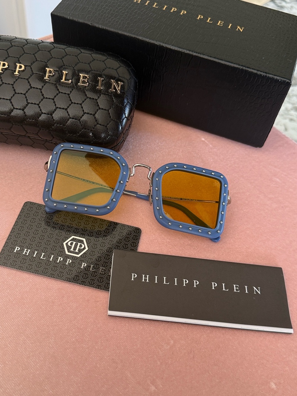 Philipp Plein Blue Sunglasses 100% authentic
